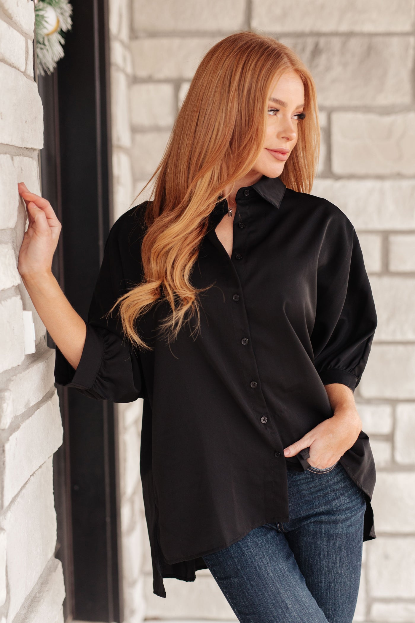 Turned Out Perfect Oversized Button Down Shirt Womens Southern Soul Collectives