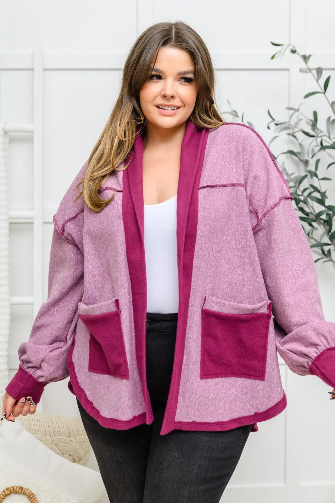 Two Hearts Jacket In Plum Womens Southern Soul Collectives 
