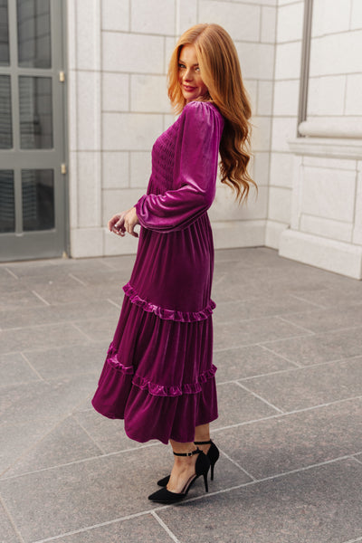 Velvet Flamenco Maxi Dress Womens Southern Soul Collectives