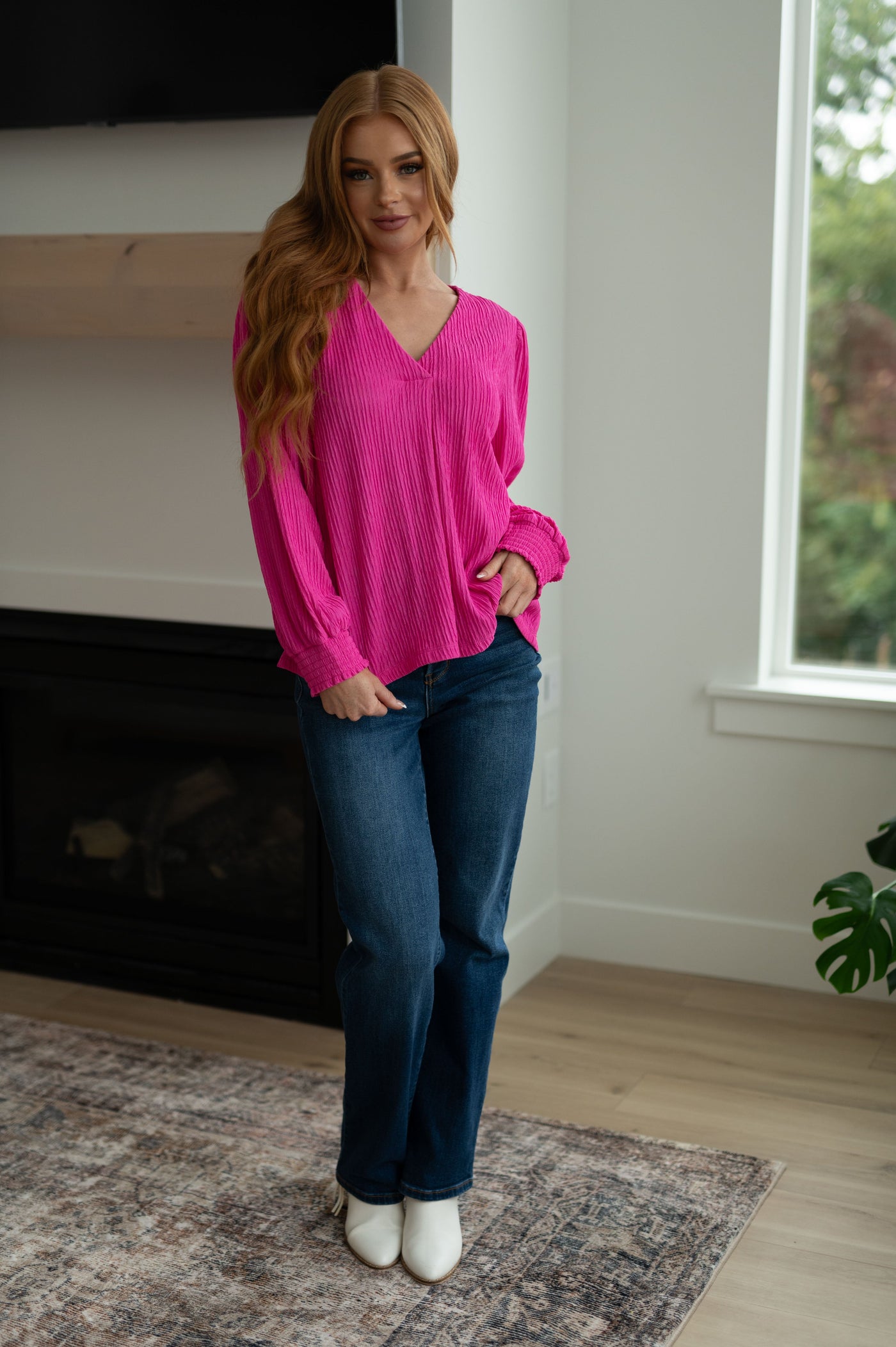 Very Refined V-Neck Blouse - Southern Soul Collectives