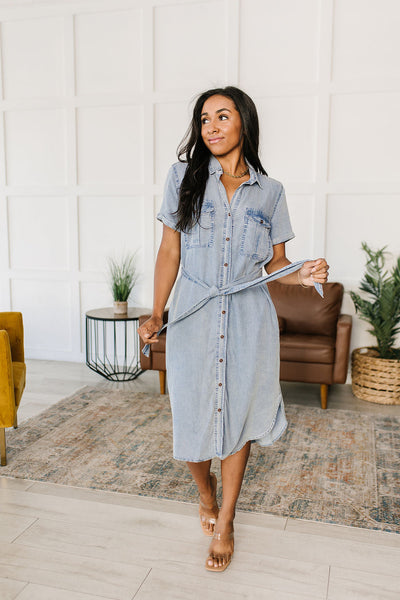 Wait For It Denim Shirtdress Womens Southern Soul Collectives 