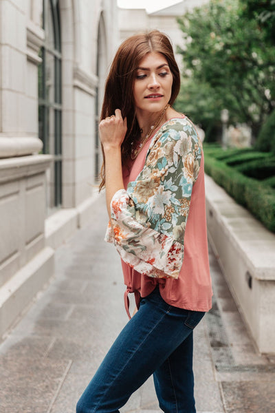 Wear Your Floral On Your Sleeves Top Womens Southern Soul Collectives 