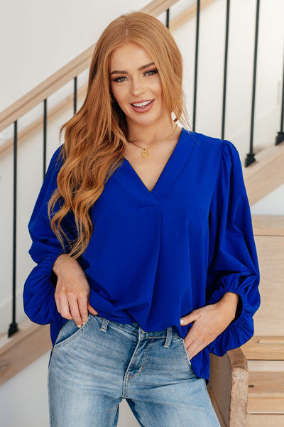 What Do You Say Balloon Sleeve Blouse Womens Southern Soul Collectives