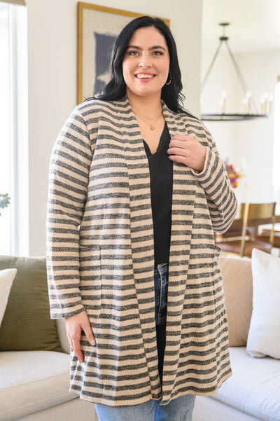 What's Mine Is Yours Striped Cardigan Womens Southern Soul Collectives 