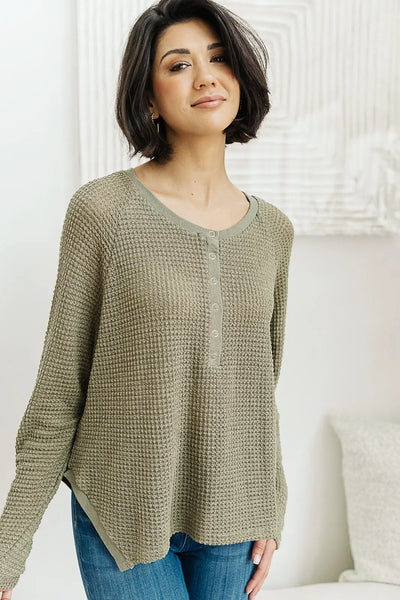 Wishful Thinking Henley In Olive Womens Southern Soul Collectives 