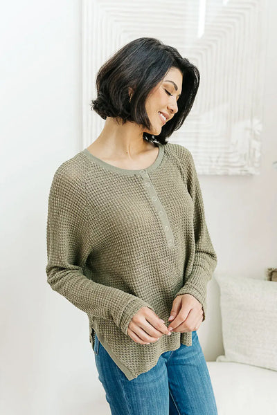 Wishful Thinking Henley In Olive Womens Southern Soul Collectives 