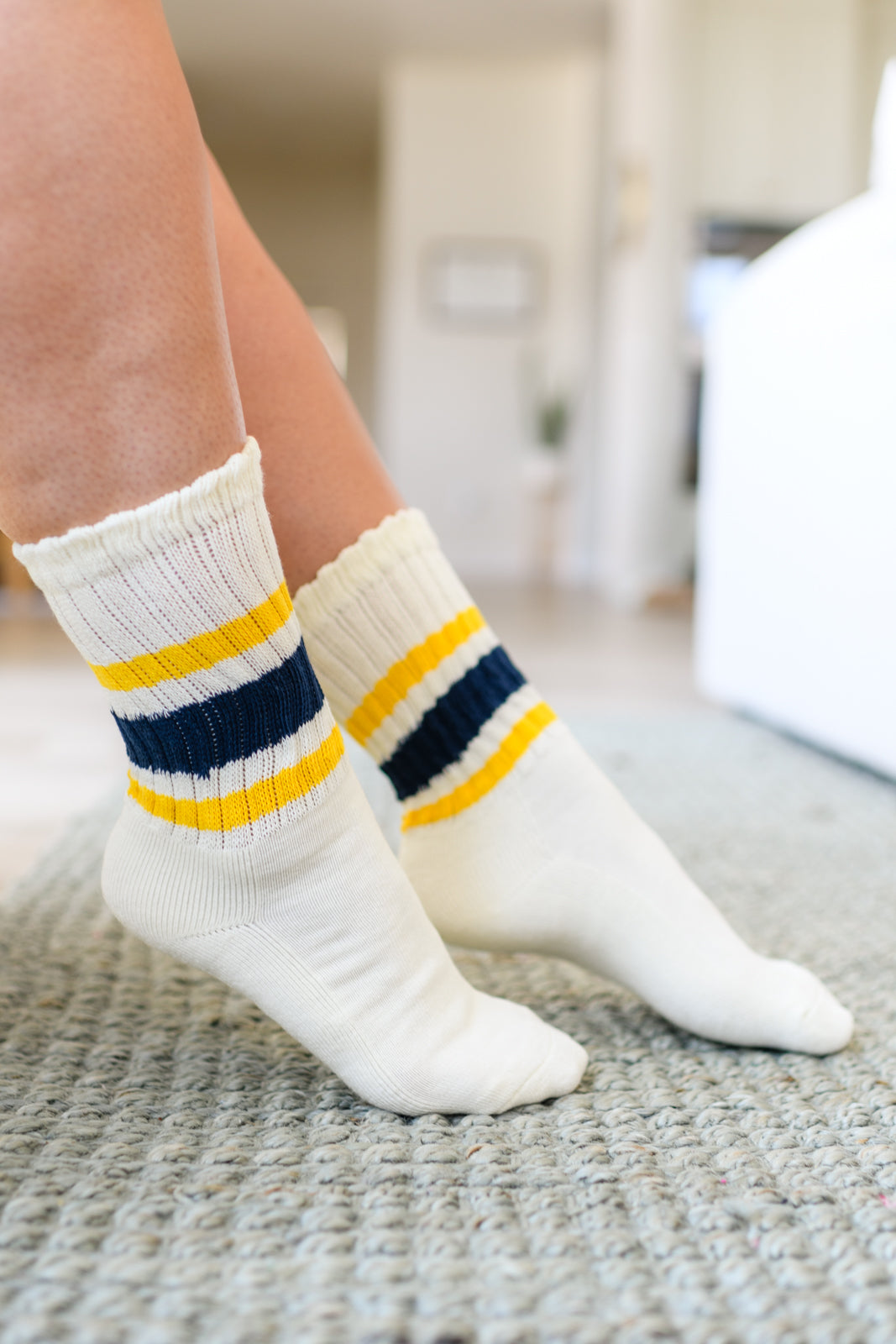 World's Best Dad Socks in Navy and Yellow Womens Southern Soul Collectives 