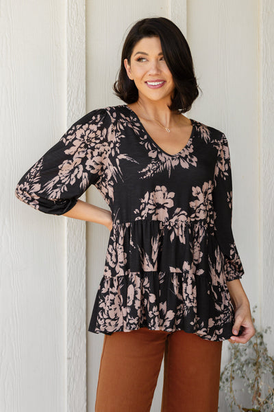 Your Choice V-Neck Floral Top Womens Southern Soul Collectives 