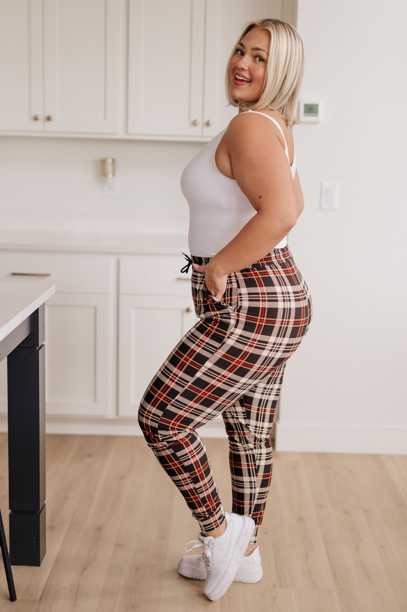 Your New Favorite Joggers in Autumn Plaid