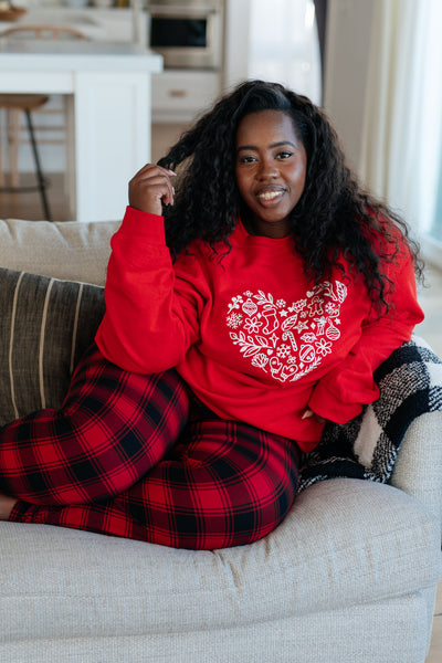 Holiday Heart Sweatshirt Womens Southern Soul Collectives
