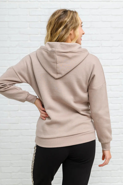 Zip Up Hoodie Sweat Jacket in Mocha Womens Southern Soul Collectives 