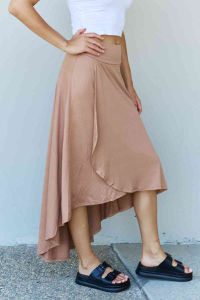First Choice High Waisted Flare Maxi Skirt in Light Camel  Southern Soul Collectives