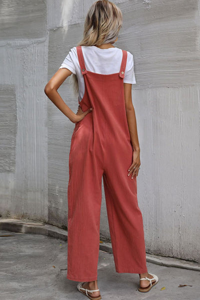 Wide Leg Overalls with Front Pockets  Southern Soul Collectives 