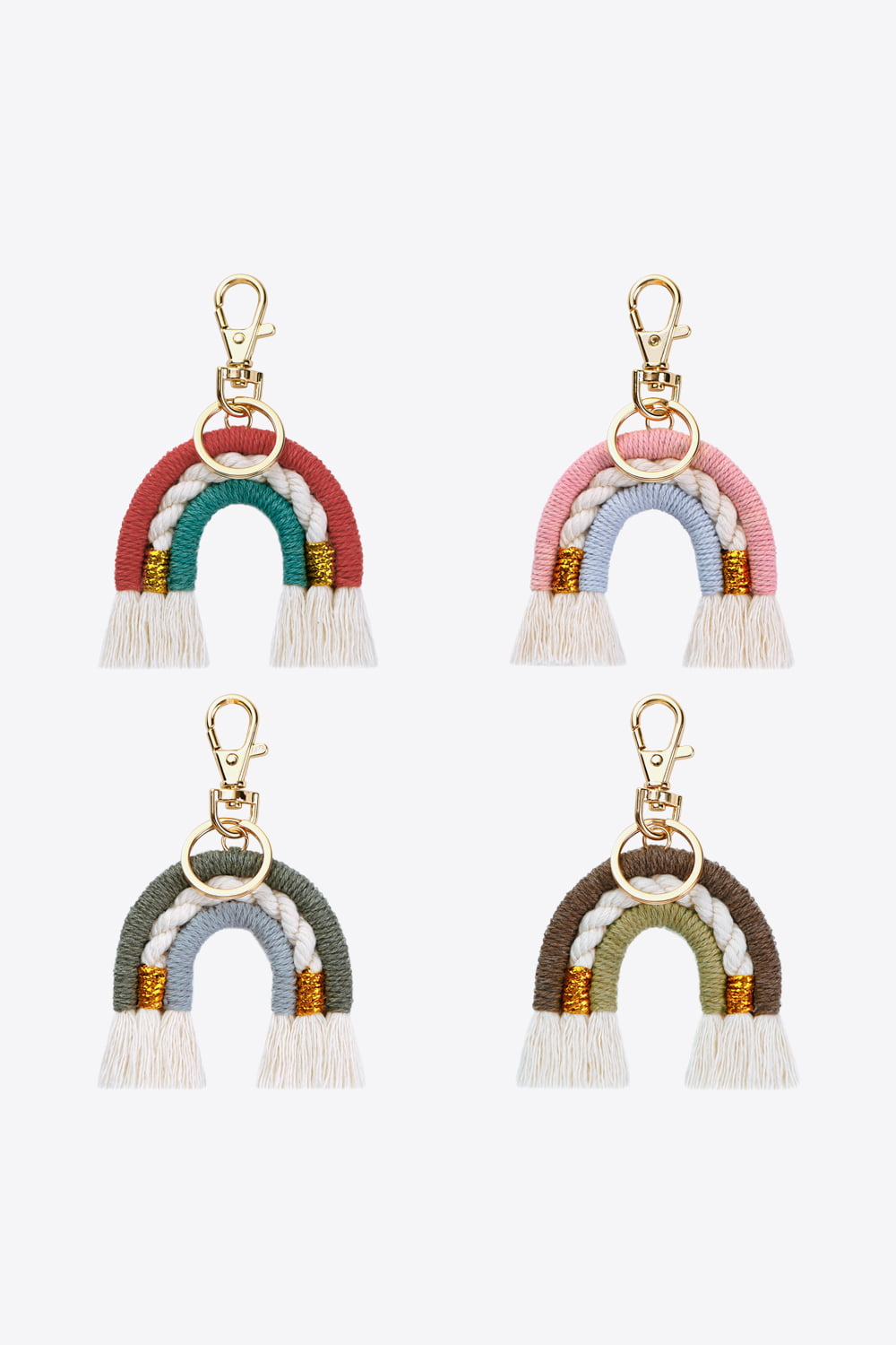 Random 4-Pack Rainbow Tassel Key Chain  Southern Soul Collectives 