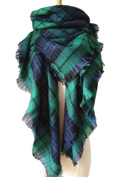 Plaid Imitation Cashmere Scarf  Southern Soul Collectives