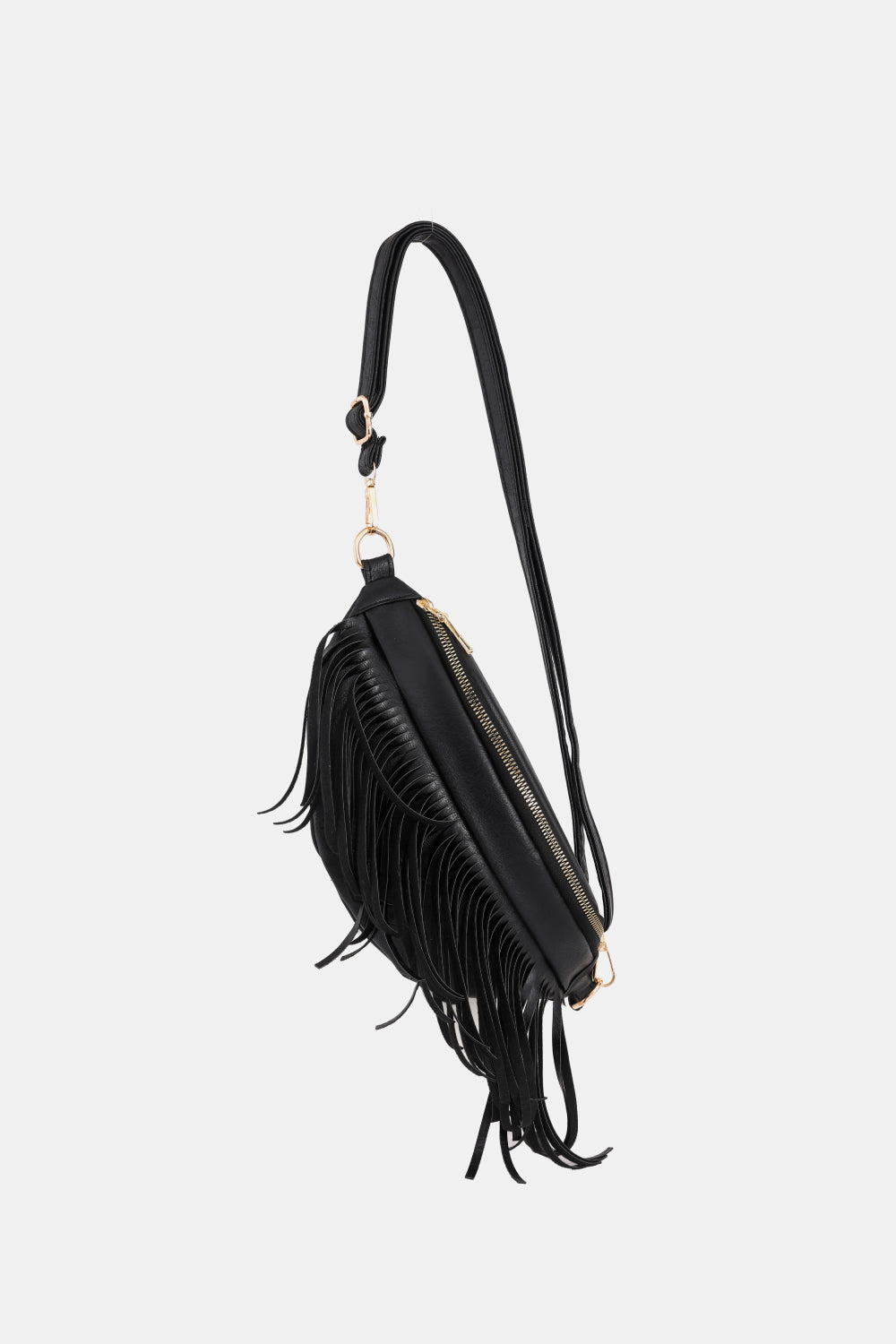 Fringed PU Leather Sling Bag  Southern Soul Collectives 