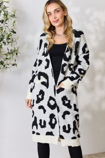 BiBi Leopard Open Front Cardigan  Southern Soul Collectives