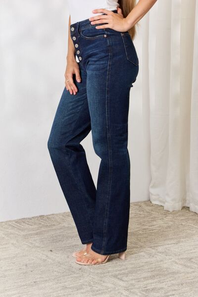 Judy Blue Button-Fly Straight Leg Jeans  Southern Soul Collectives