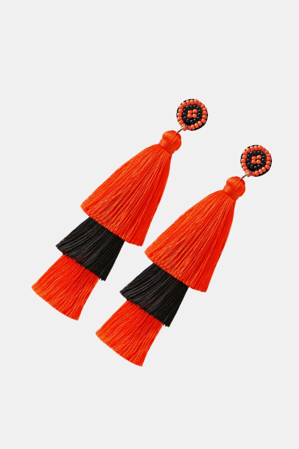 Baeds Detail Triple Layered Tassel Earring  Southern Soul Collectives 
