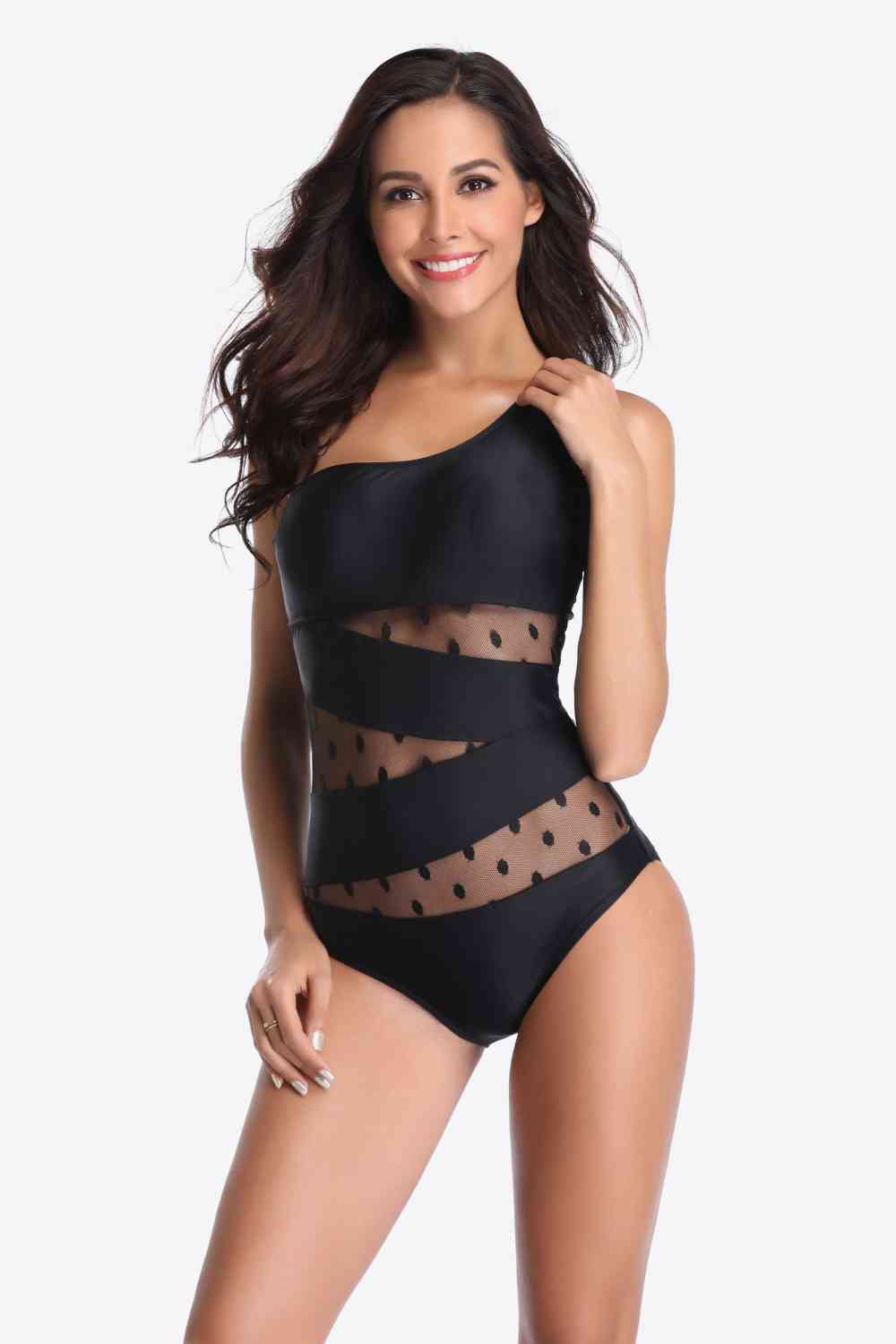 One-Shoulder Sleeveless One-Piece Swimsuit  Southern Soul Collectives