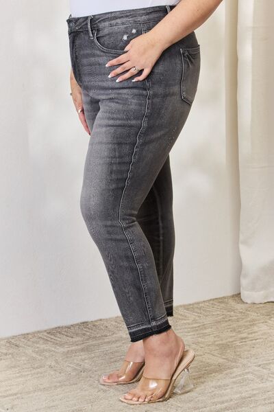 Judy Blue Full Size High Waist Tummy Control Release Hem Skinny Jeans  Southern Soul Collectives