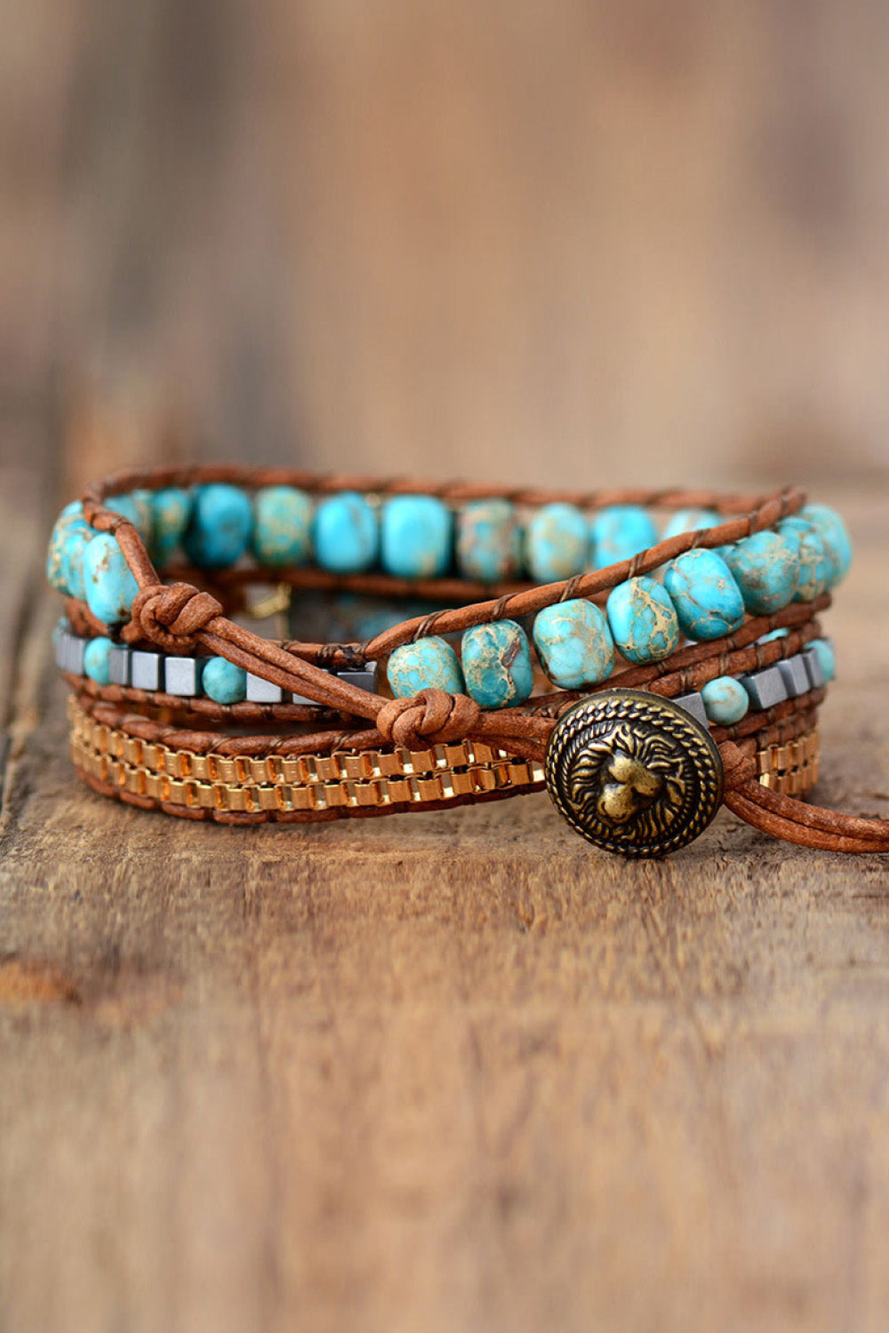 Handmade Natural Stone Copper Bracelet  Southern Soul Collectives 