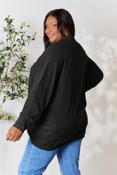 Basics Ribbed Cocoon Open Front Cardigan in Mutliple Colors  Southern Soul Collectives