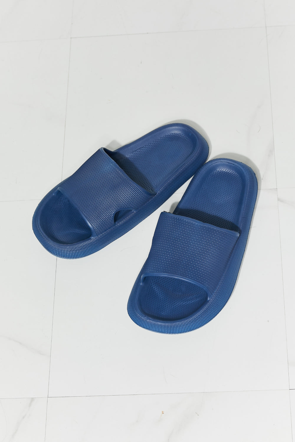 Arms Around Me Open Toe Slide in Navy  Southern Soul Collectives 