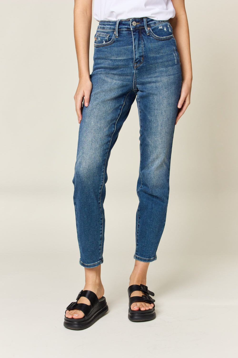 Judy Blue Tummy Control High Waist Slim Jeans  Southern Soul Collectives