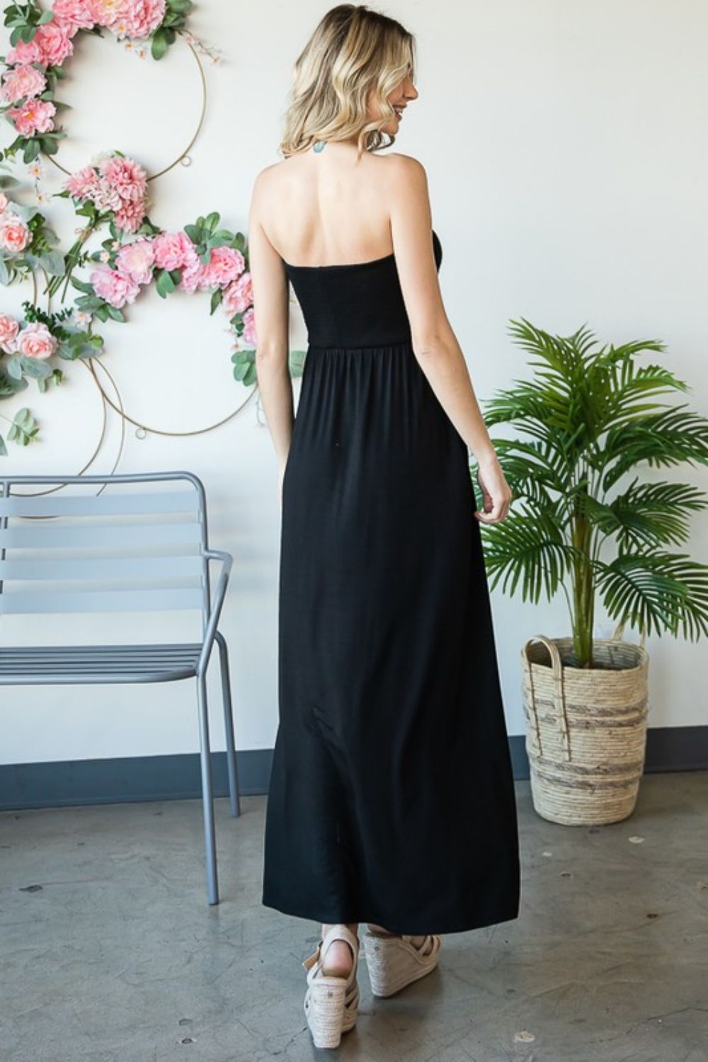 Heimish Black Strapless Maxi Dress  Southern Soul Collectives 