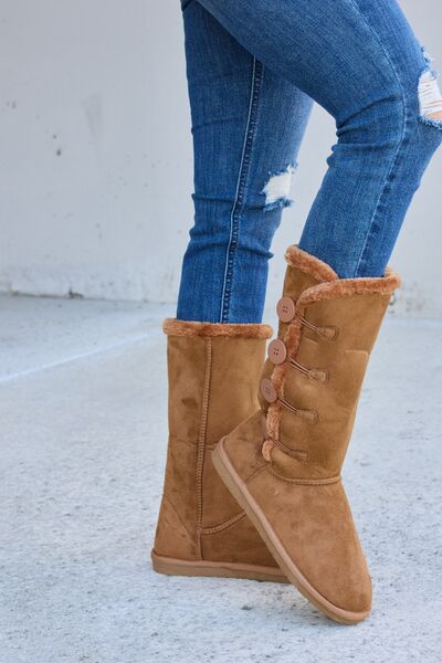 Forever Link Warm Fur Lined Flat Boots  Southern Soul Collectives