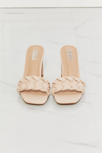 Top of the World Braided Block Heel Sandals in Beige  Southern Soul Collectives 
