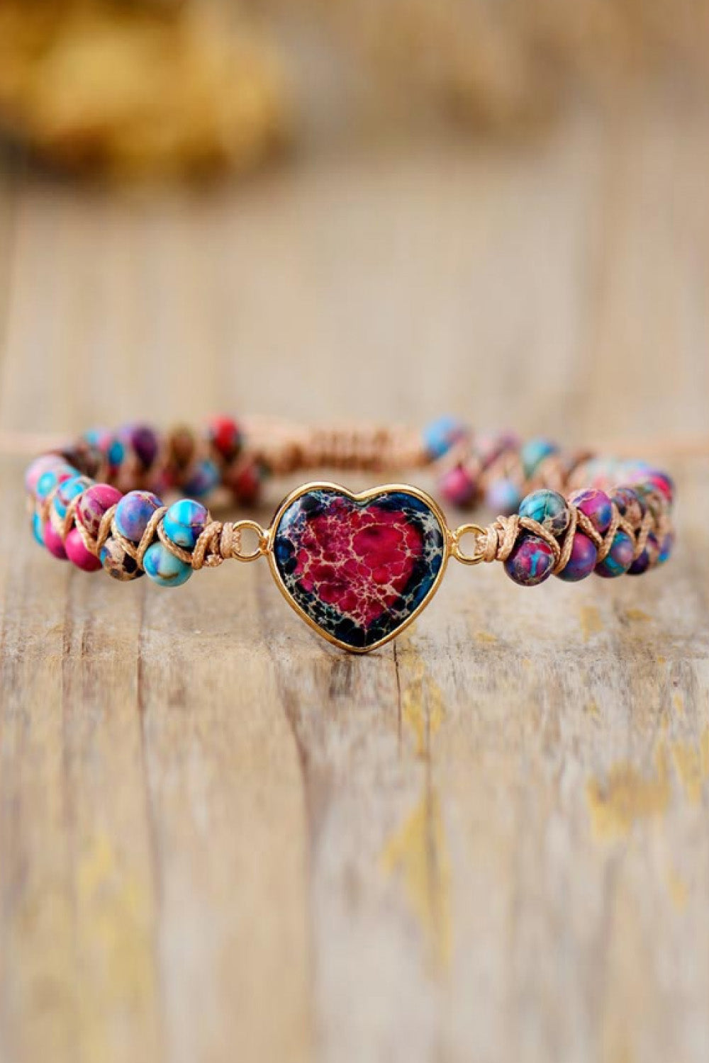 Handmade Heart Shape Natural Stone Bracelet  Southern Soul Collectives 