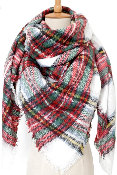 Plaid Imitation Cashmere Scarf  Southern Soul Collectives