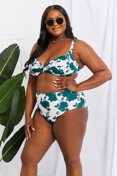 Marina West Swim Take A Dip Twist High-Rise Bikini in Forest  Southern Soul Collectives 