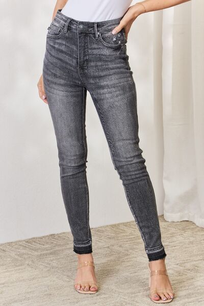 Judy Blue Full Size High Waist Tummy Control Release Hem Skinny Jeans  Southern Soul Collectives